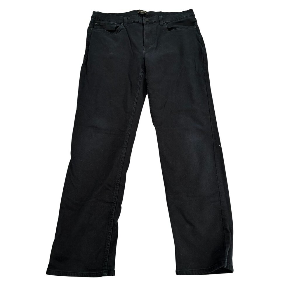 Banana Republic Mens Black Jeans 36x32 Relaxed Fit Straight Leg